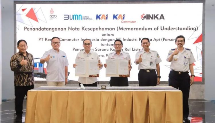 KAI Commuter dan PT INKA Teken MoU Pengadaan KRL