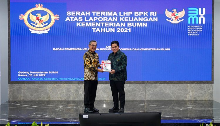 Kementerian BUMN Raih WTP ke-15 kalinya