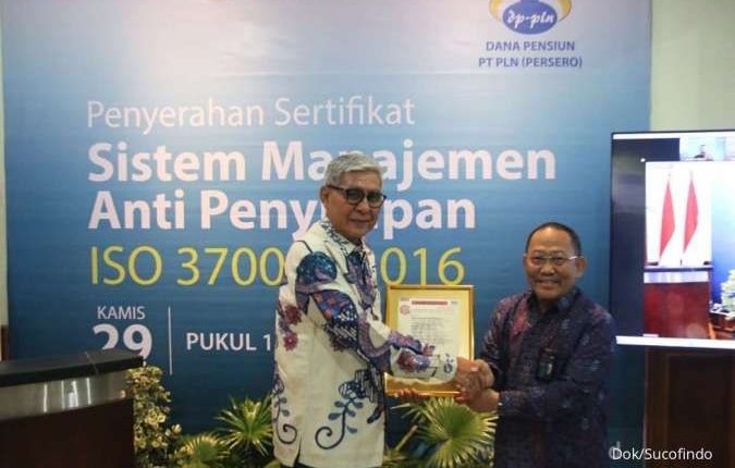 SUCOFINDO Apresiasi DP PLN dengan Sertifikat SMAP SNI ISO 37001:2016