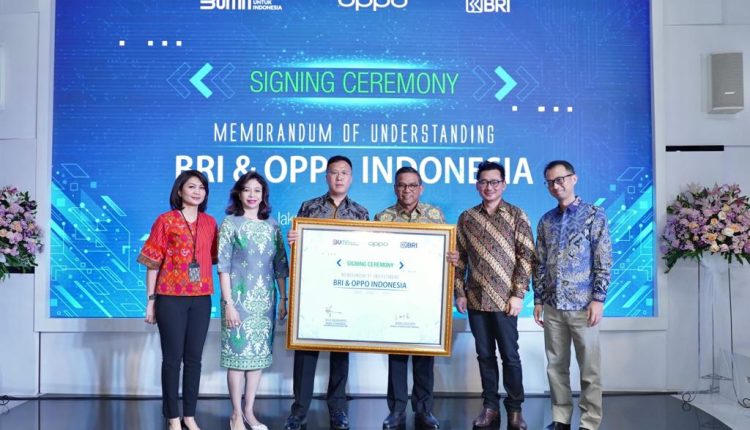 Perluas Transaksi Digital, BRI Jalin Kerja Sama dengan Oppo Indonesia