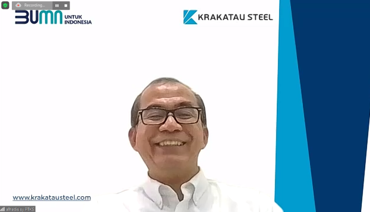 VP of PP&QA PT Krakatau Steel Tbk, Alhadis Syamsudin dalam penjurian Digitech Award 2023.