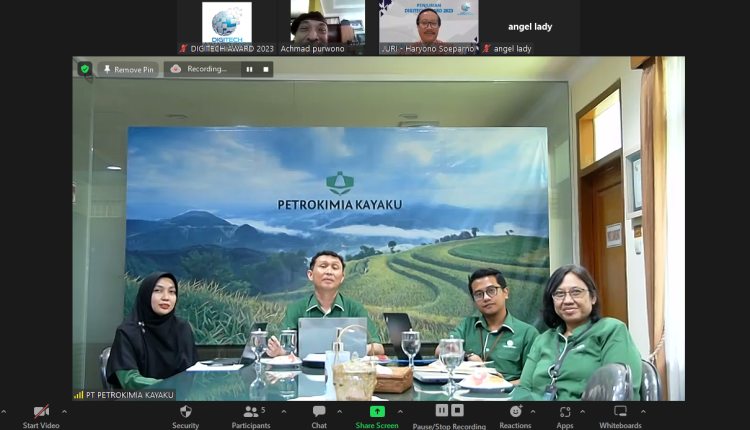 Siap Bersaing, Petrokimia Kayaku Terus Hadirkan Inovasi Terbaru dengan Digitalisasi (penjurian DIGITECH Award 2023 yang dilakukan secara daring, pada Selasa (21/03/2023)).