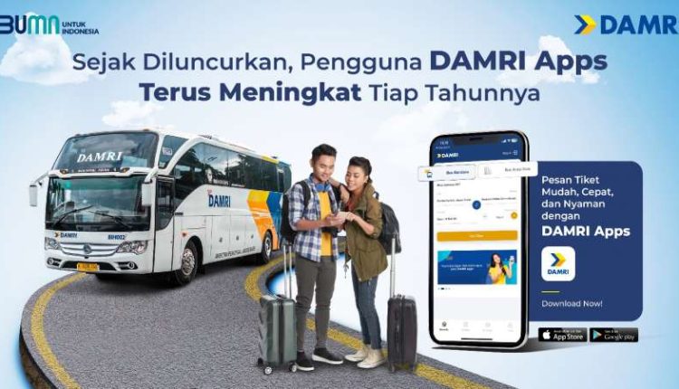 Sejak Diluncurkan, Pengguna Aplikasi DAMRI Terus Meningkat