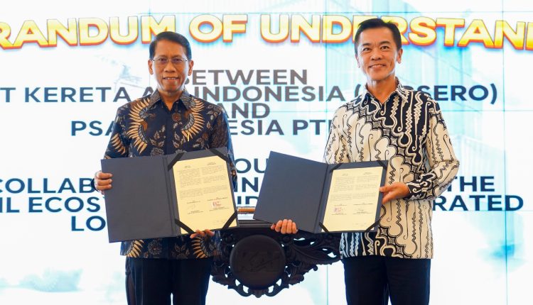 KAI Kolaborasi Bersama PSA Tingkatkan Distribusi Logistik