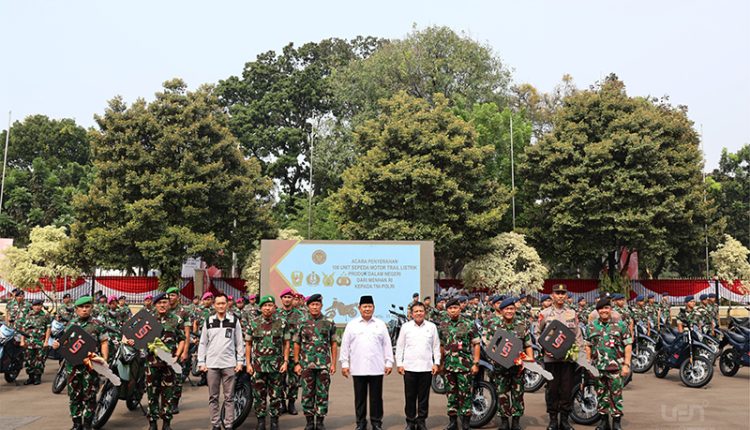 100 Unit Rantis Trail Listrik Bikinan Len Diserahkan Menhan ke TNI dan Polri