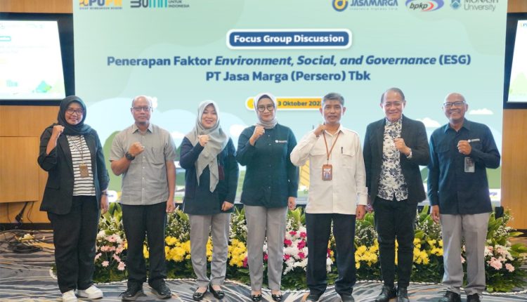 Gelar FGD Penerapan Faktor ESG, Jasa Marga Targetkan Naik Level