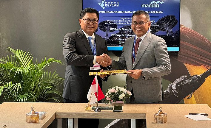 Pupuk Indonesia Bersama Bank Mandiri Kerja Sama Pembiayaan Hijau