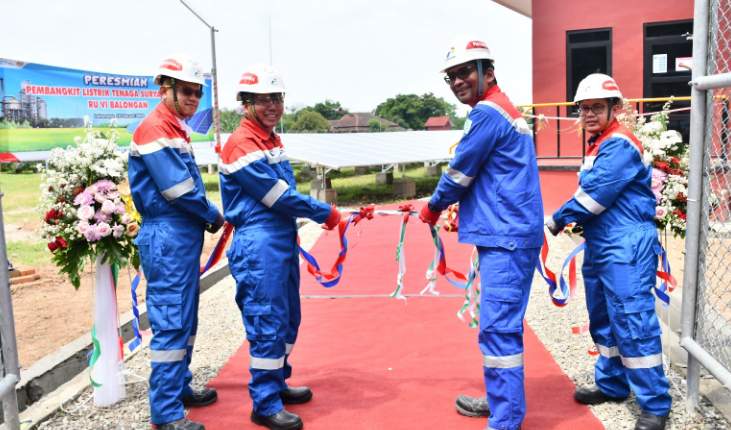 Tancap Gas Dekarbonisasi, Pertamina Resmikan PLTS Kilang Balongan