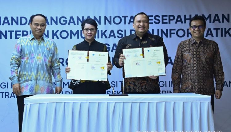 Kominfo Gandeng Microsoft, Perkuat Teknologi Informasi di Sektor Pemerintahan