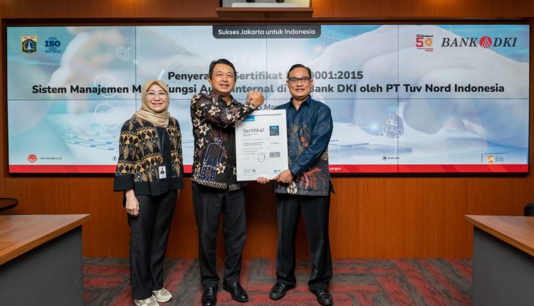Bank DKI Raih ISO 9001:2015 Untuk Sistem Manajemen Mutu Audit Internal