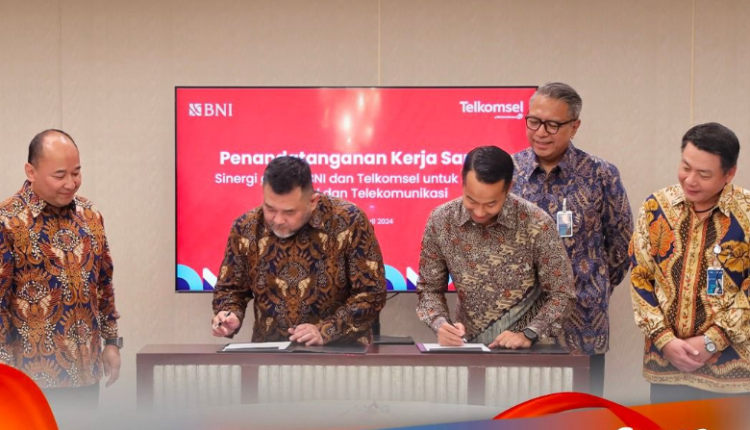 BNI dan Telkomsel Kerja Sama Resiprokal untuk Pegawai
