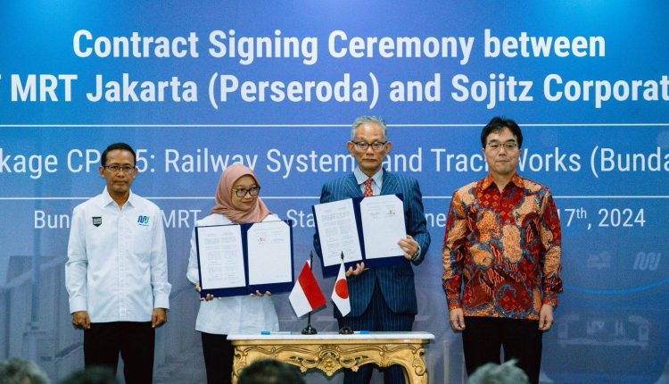 MRT Jakarta dan Sojitz Corporation Kerja Sama Pembangunan CP205 Fase 2A